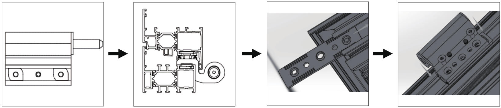 3D门合页安装步骤2