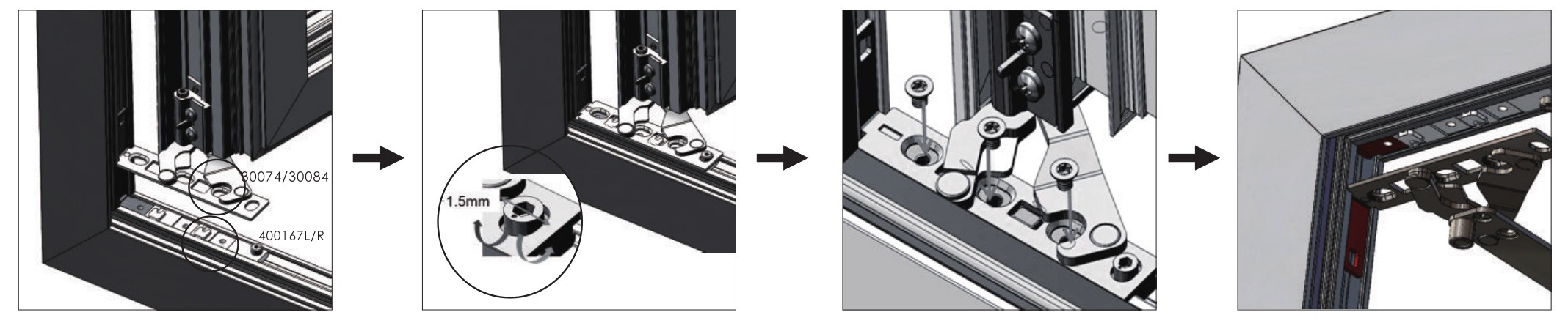内开内倒窗系统安装步骤10