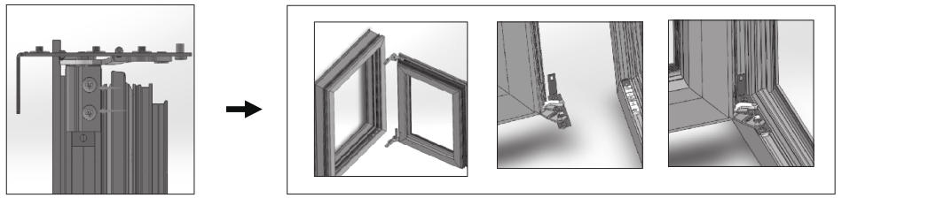 隐藏合页安装说明步骤2