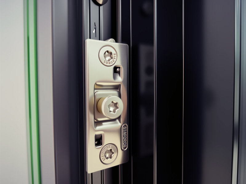 纱窗一体系统-锁点