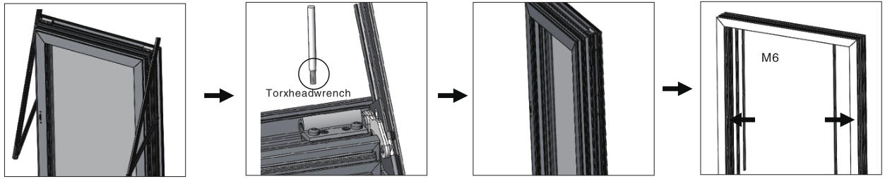 上悬窗系统安装步骤3