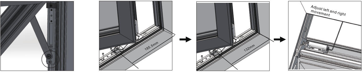 上悬窗系统安装步骤6