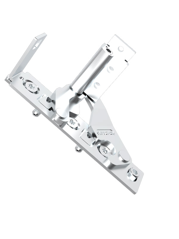 外开定位系统上隐藏合页