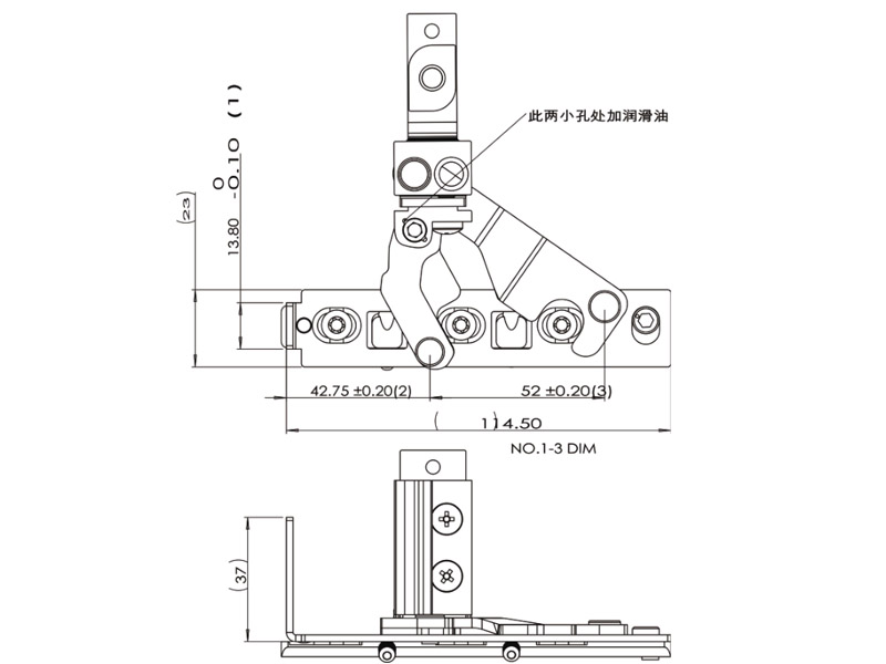 外开定位系统上隐藏合页尺寸图